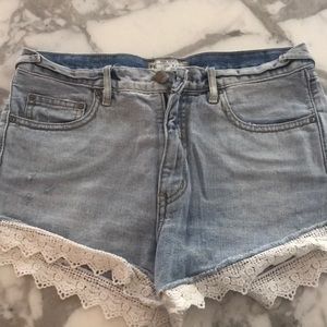 Free people shorts denim jean 27